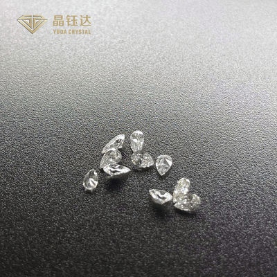 DEF VS SI HPHT Şık Kesilmiş Laboratuvar Elmasları 0.4ct 0.2ct Laboratuvar Büyütülmüş Pear Elmas