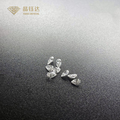DEF VS SI HPHT Şık Kesilmiş Laboratuvar Elmasları 0.4ct 0.2ct Laboratuvar Büyütülmüş Pear Elmas