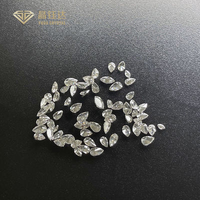 DEF VS SI HPHT Şık Kesilmiş Laboratuvar Elmasları 0.4ct 0.2ct Laboratuvar Büyütülmüş Pear Elmas