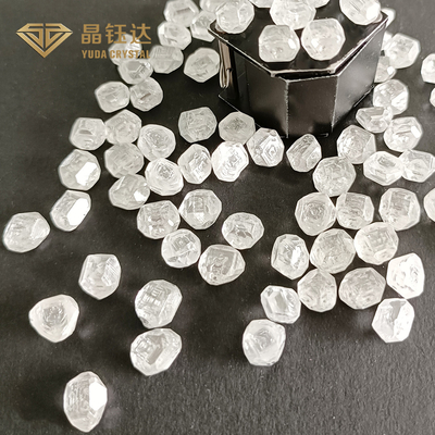 6.0Ct Up Laboratuvar Yaratılmış Elmaslar Kare EFG Rengi HPHT Kaba Elmaslar