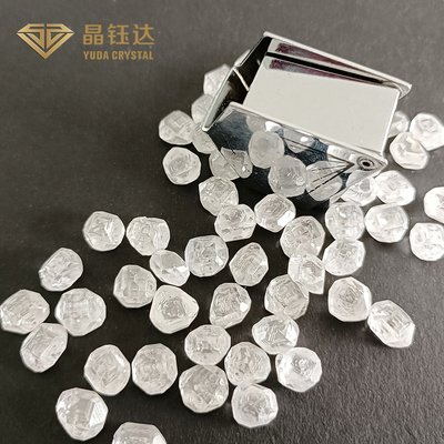 6.0Ct Up Laboratuvar Yaratılmış Elmaslar Kare EFG Rengi HPHT Kaba Elmaslar