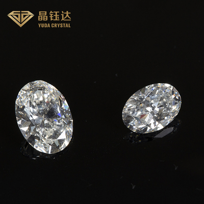 1.0 ila 2.0ct HPHT Gia Elmas Laboratuvar Büyümüş Beyaz Oval Şekil Sıfır Şık Kesim