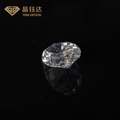 1.0 ila 2.0ct HPHT Gia Elmas Laboratuvar Büyümüş Beyaz Oval Şekil Sıfır Şık Kesim