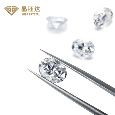 Oval Parlak Kesim 3.0ct HPHT IGI Sertifikalı Laboratuvar Büyütülmüş Elmaslar Elmas Yüzüğü İçin
